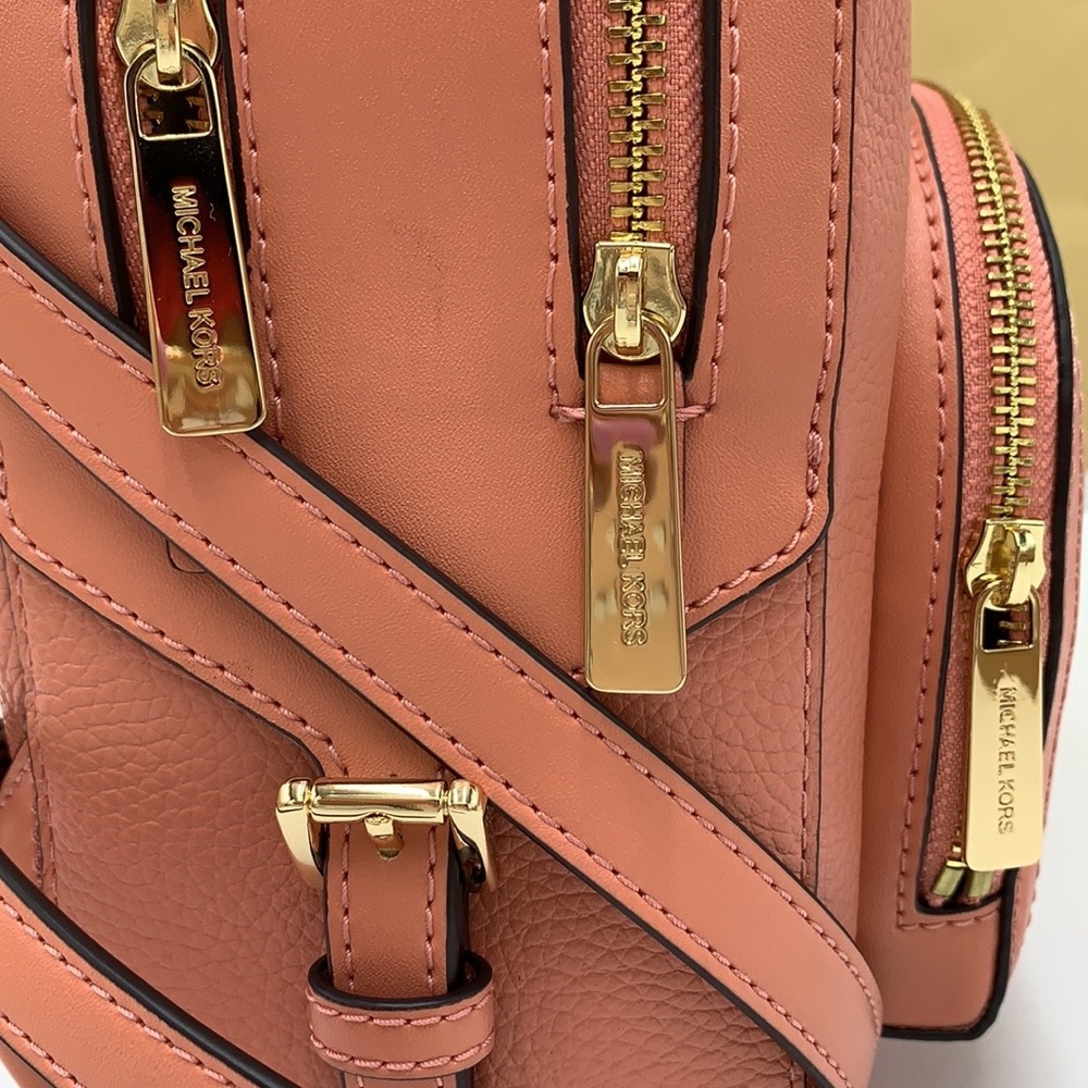 Michael Kors Jaycee Medium Zip Pocket Backpack Sherbert color - Picture 15 of 16